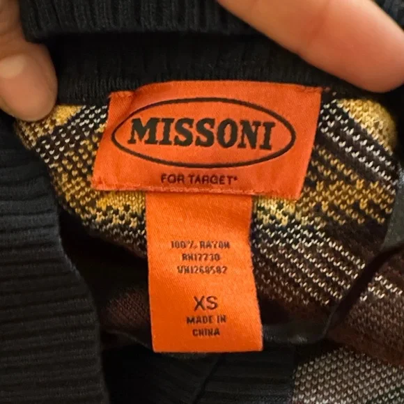 Missoni for Target Women's Cardigan - Black, Brown, Yellow Chevron - Picture 5 of 5